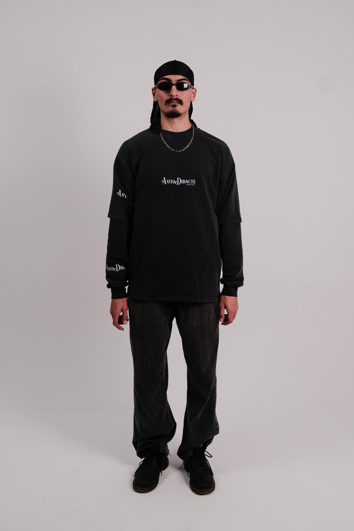 T-SHIRT UNISEXE AUTODIDACTE VINTAGE BLACK