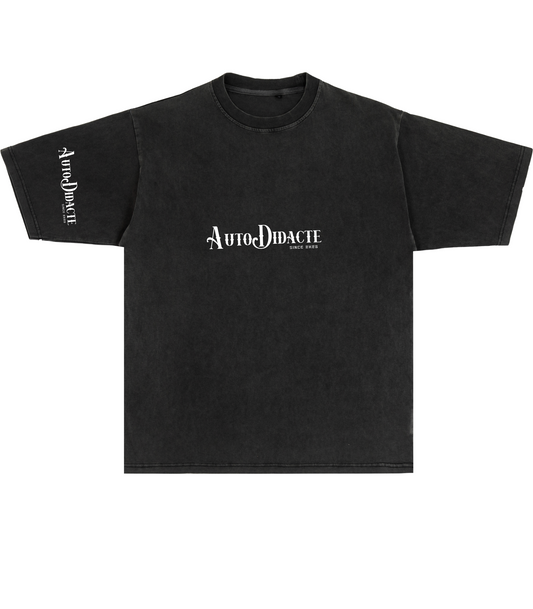 T-SHIRT UNISEXE AUTODIDACTE VINTAGE BLACK